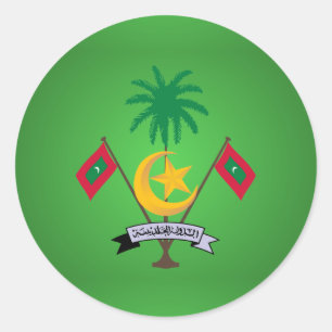 Maldiviska jacka av arm runt klistermärke