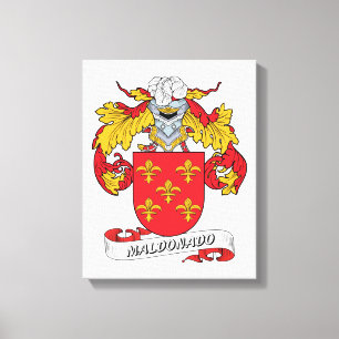 Maldonado Family Crest Canvastryck
