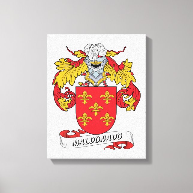 Maldonado Family Crest Canvastryck (Framsida)