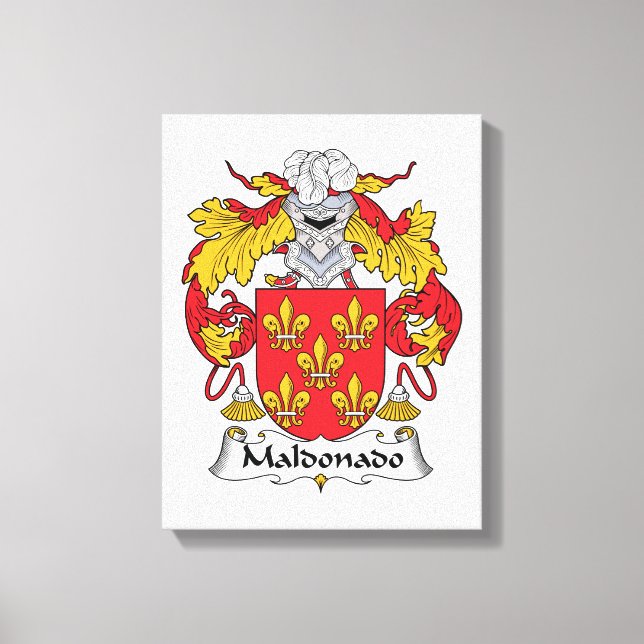 Maldonado Family Crest Canvastryck (Framsida)
