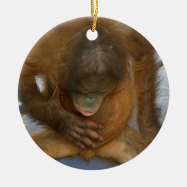 Male anatomiskämt julgransprydnad keramik (Framsidan)