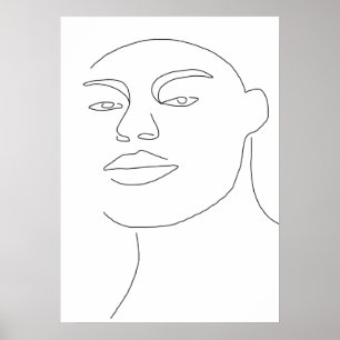 Male Ansikte Poster