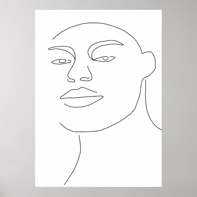 Male Ansikte Poster (Framsidan)