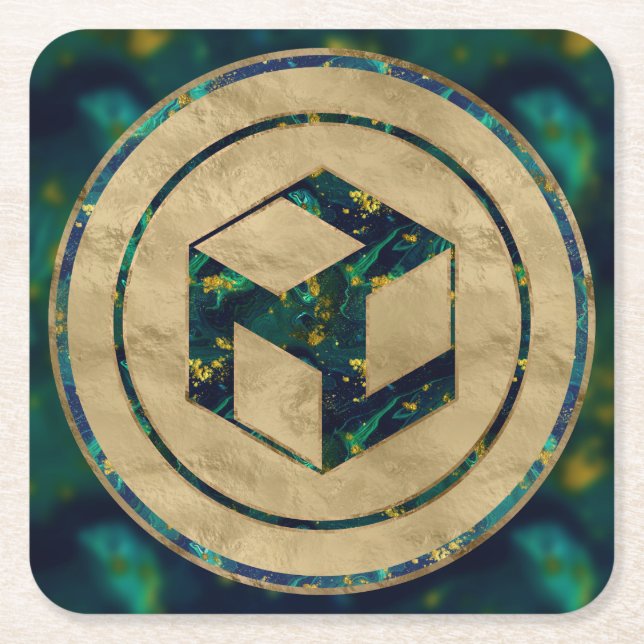 Male Antahkarana - Yang Antahkarana Underlägg Papper Kvadrat (Framsidan)