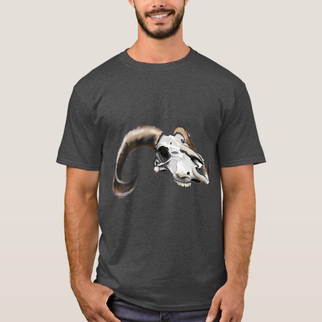 Male Bighorn får Tee Shirt (Framsida)