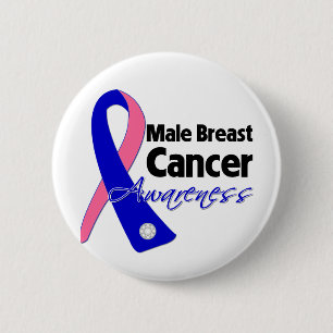Male Breast Cancer Awareness Ribbon Knapp
