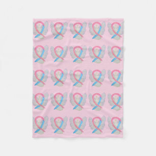 Male Breast Cancer Awareness Soft Blankets Fleecefilt