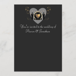 Male bröllopsinbjudan inbjudningar