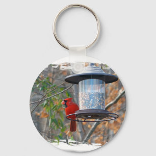 Male Cardinal Nyckelring