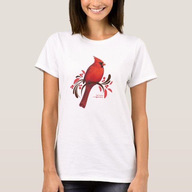 Male Cardinal T Shirt (Framsida)