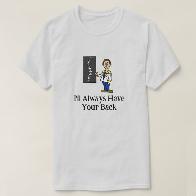 Male Chiropractor eller spinalkirurgi T-Shirt (Design framsida)