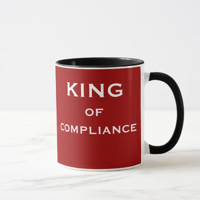 Male Compliance Officer Gift | Funny Job Namn Mugg (Höger)