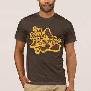 Male CopywriterT-tröja för manlig som gillar bru T-shirt