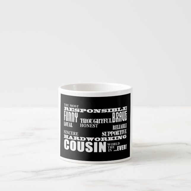Male Cousins bästa Underbarare kusin 4. Espressomugg (Framsidan)
