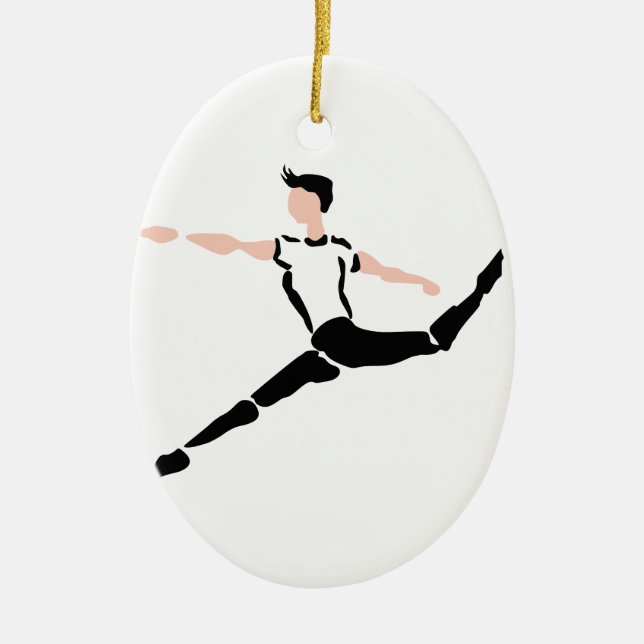 MALE DANCER JULGRANSPRYDNAD KERAMIK (Framsidan)