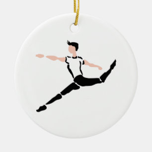 MALE DANSARE JULGRANSPRYDNAD KERAMIK