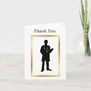 Male Doktor Silhouette Blanka kort