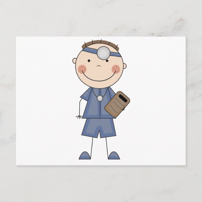 Male Doktor T-shirts och presenter Vykort (Framsida)