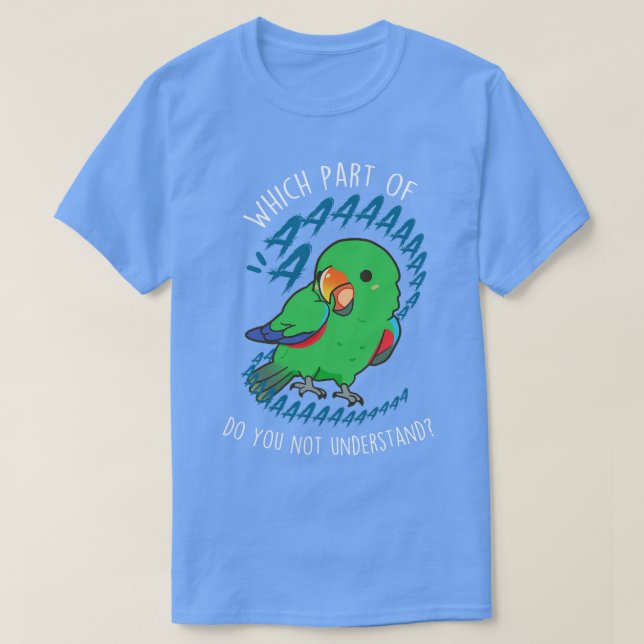 Male Eclectus Parrot Aaaa T Shirt (Design framsida)