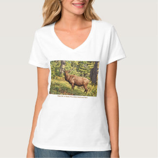 Male Elk in Rocky Mountain National Park Colorado T Shirt