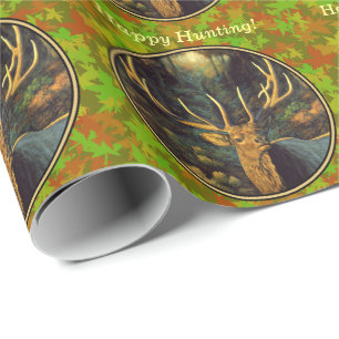 Male Elk med Höst löv Presentpapper