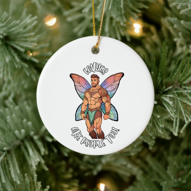Male Fairy Ornament - Älvor är också människor (Träd)