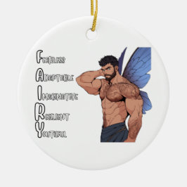 Male Fairy Ornament - FAIRY Acrostic