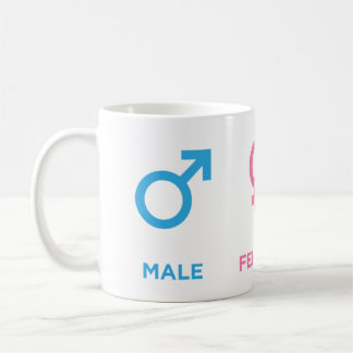 Male Female Coder Symbol Funny Programming Gift Kaffemugg