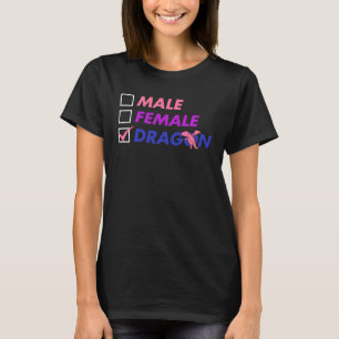 Male Female Dragon Genderfluid Pronoun Identificat T Shirt