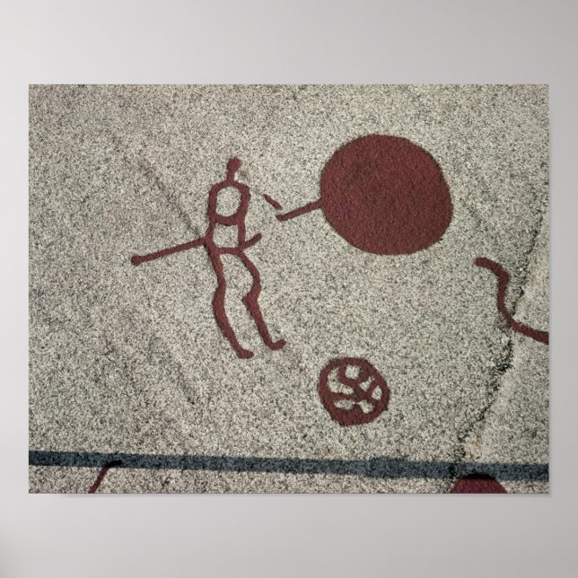 Male figur med sol poster (Framsidan)