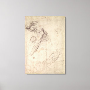 Male figurstudie canvastryck