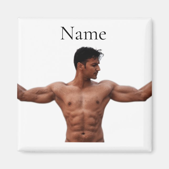 Male Fitness Model Thunder_Cove Magnet (Framsidan)