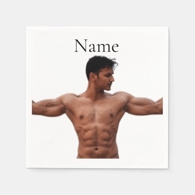 Male Fitness Model Thunder_Cove Pappersservett (Framsidan)