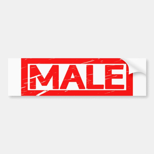 Male Frimärke Bildekal (Framsidan)