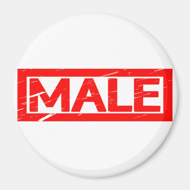 Male Frimärke Magnet (Framsidan)