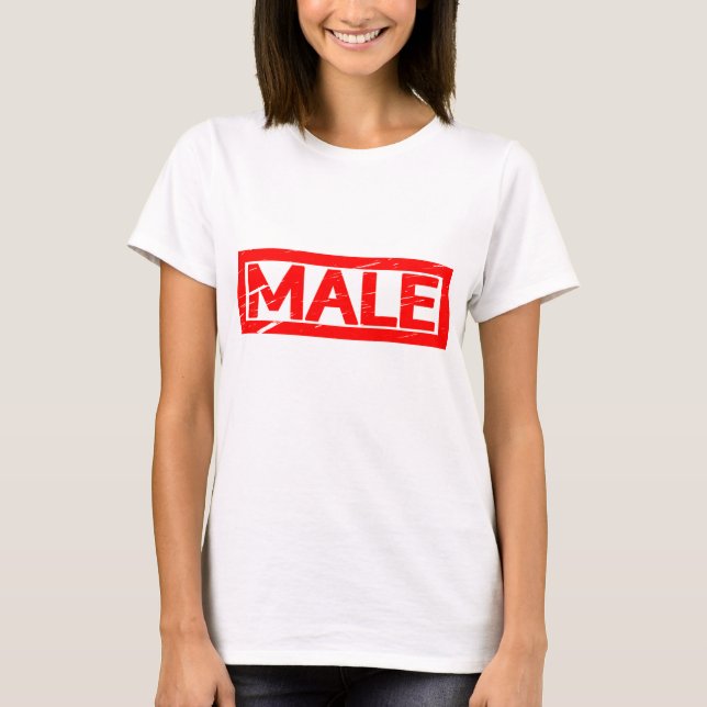 Male Frimärke T Shirt (Framsida)