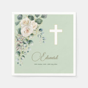 Male Funeral Christian Elegant Ro Pappersservett