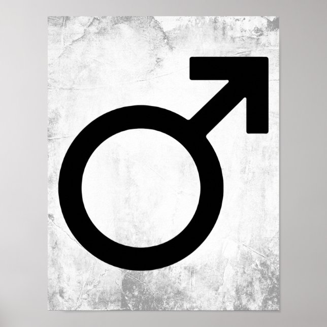 Male Gender Symbol Poster (Framsidan)