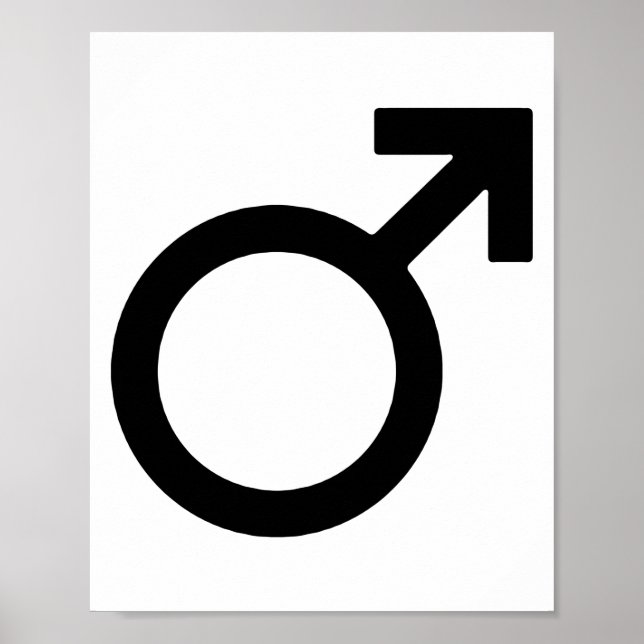 Male Gender Symbol Poster (Framsidan)