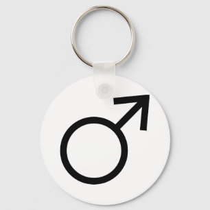 Male gendersymbol nyckelring