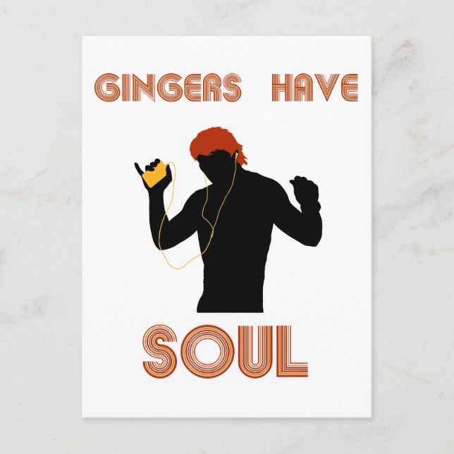 Male Gingers har Soul Vykort (Framsida)
