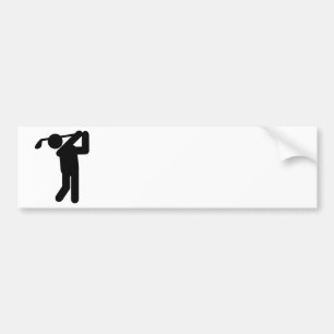 Male Golfer - Golf Symbol Bildekal