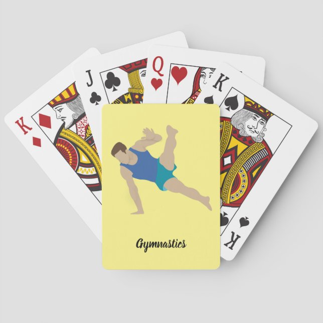 Male Gymnast Casinokort (Baksidan)