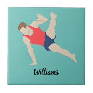 Male Gymnast Kakelplatta