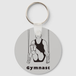 Male gymnast Keychain Nyckelring