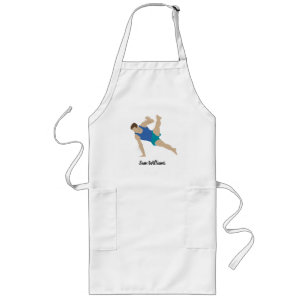 Male Gymnast Långt Förkläde