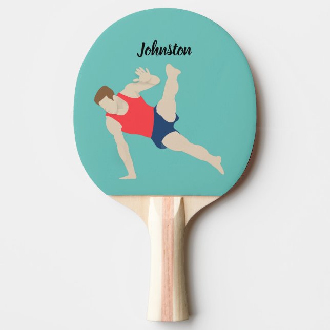 Male Gymnast Pingisracket (Framsidan)