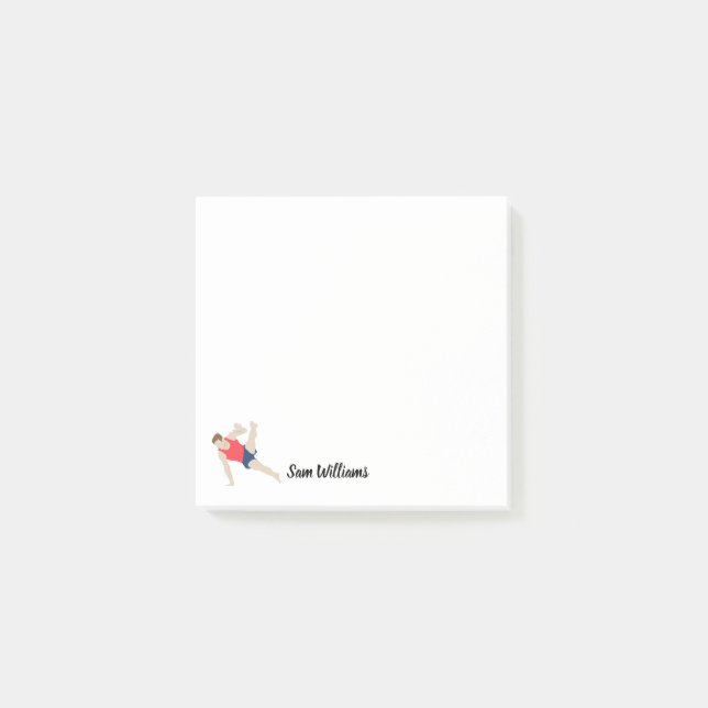 Male Gymnast Post-it Block (Framsida)