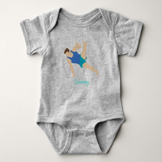 Male Gymnast T Shirt (Framsida)