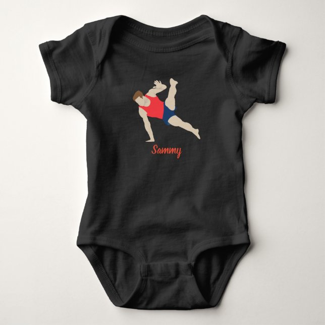 Male Gymnast T Shirt (Framsida)
